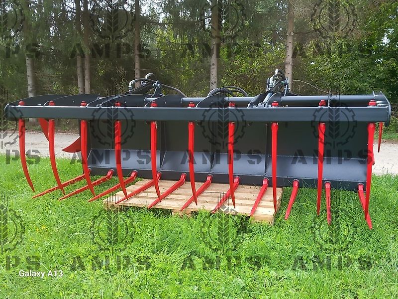 AMPS Krokodyl II-Siłownikowy Zęby Kute/ KROKODILGEBISS 2-ZYLINDER Manitou, New Holland