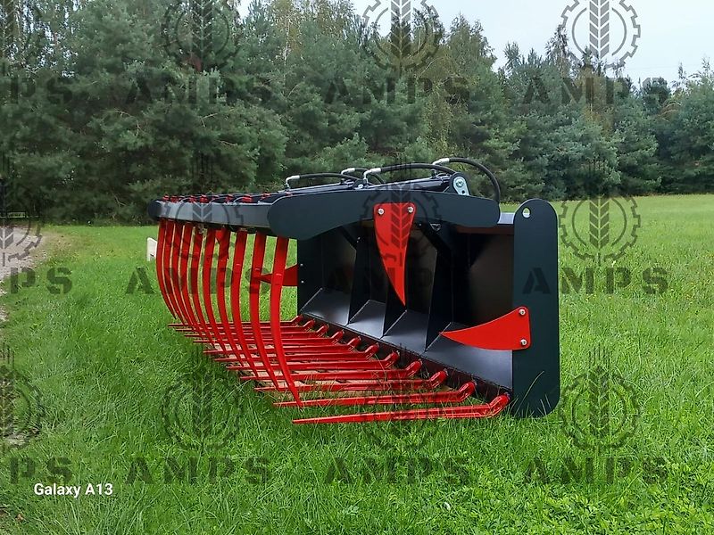 AMPS Krokodyl II-Siłownikowy Zęby Kute/ KROKODILGEBISS 2-ZYLINDER Manitou, New Holland