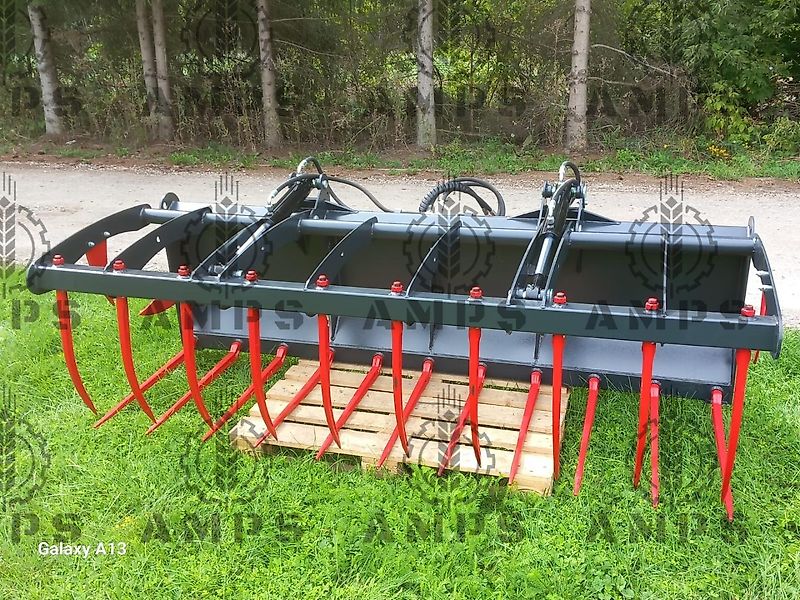 AMPS Krokodyl II-Siłownikowy Zęby Kute/ KROKODILGEBISS 2-ZYLINDER Manitou, New Holland