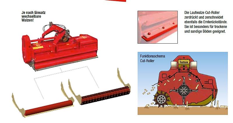 Humus PM 280, für Traktoren ab 150 kW / 200 PS Schwere Ausführung bis 235 kW / 320 PS