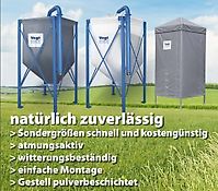 Trevira Silo, Aussensilo, GfK Silo, Kraftfuttersilo, Pelletssilo