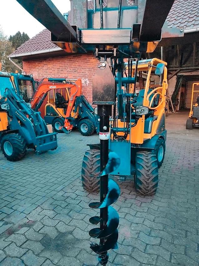 NEU Erdbohrer mit Palettengabelaufnahme für Radlader, Hoflader, Traktor, Frontlader & Schlepper - z.B Eurotrac oder Weidemann - Garten- & Landschaftsbau Straßenbau Forstwirtschaft Landwirtschaft