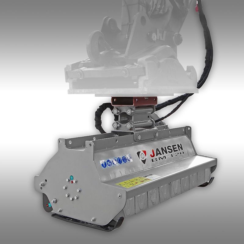 Jansen Baggermulcher Jansen BM-120, hydraulisch, Minibagger, Schlegelmulcher