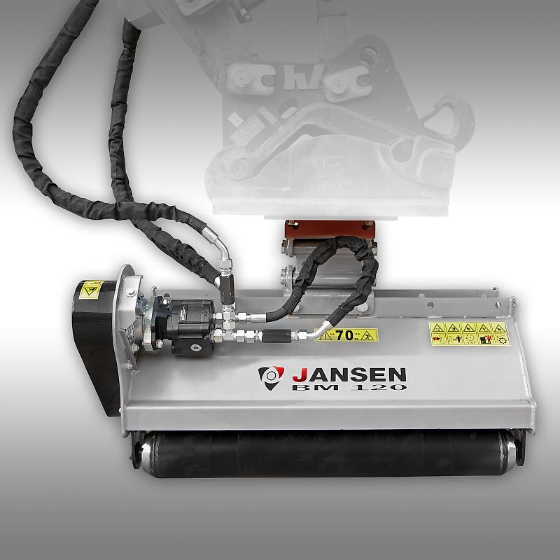 Jansen Baggermulcher Jansen BM-120, hydraulisch, Minibagger, Schlegelmulcher