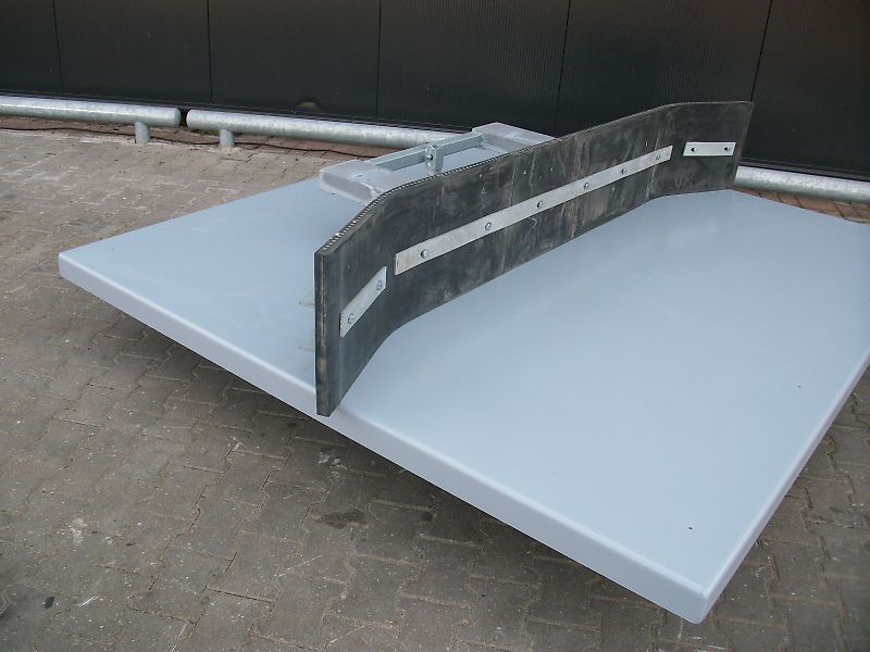Hofstede rubber voer sneeuw modder erf schuif schuiver lepel insteek H.O.H. 87cm heftruck