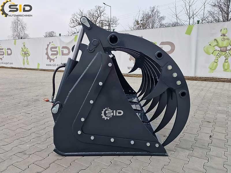 SID Krokodilschaufel Greifschaufel gebrannte Zinken 1,8M 1,37 m3