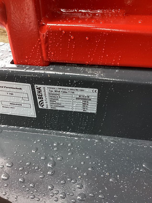 BEHA BEHA-Trailer T710 mit BEHA-Crane 7050