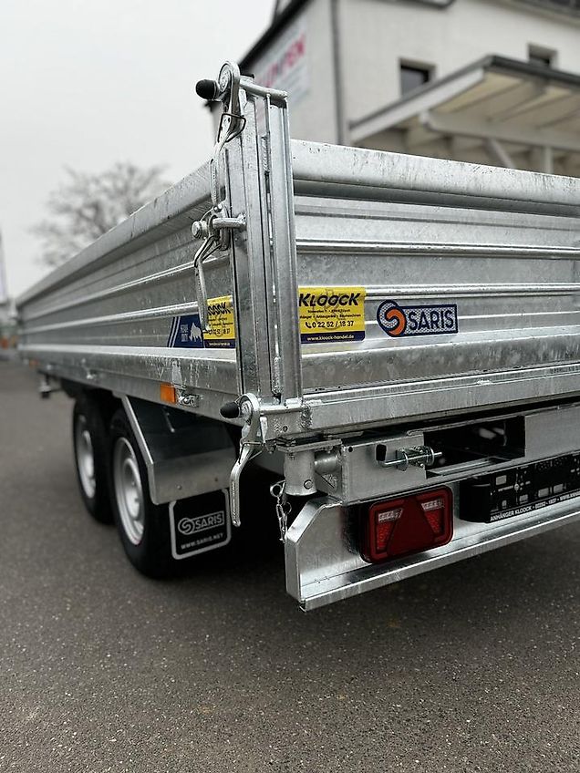 Saris Dreiseitenkipper HDS Stahl 3000 kg E-Pumpe Kipper 3 meter