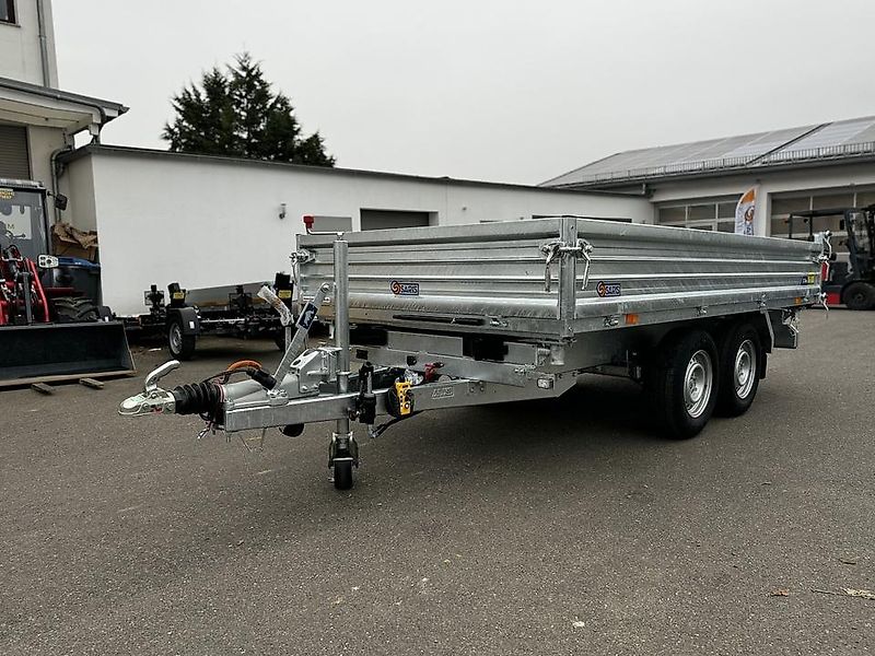 Saris Dreiseitenkipper HDS Stahl 3000 kg E-Pumpe Kipper 3 meter