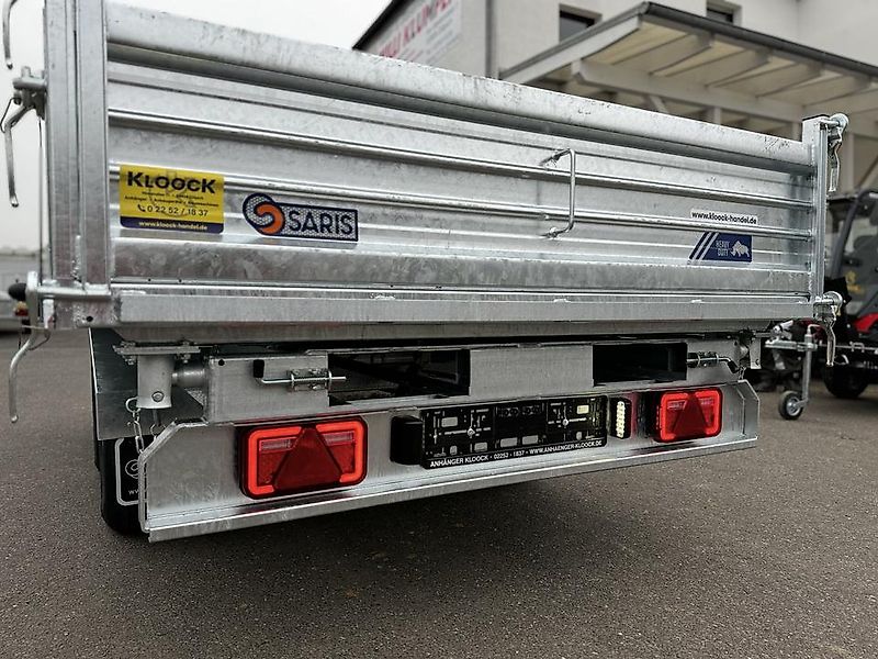 Saris Dreiseitenkipper HDS Stahl 3000 kg E-Pumpe Kipper 3 meter