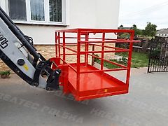 KREATEC Arbeitskorb, Arbeitsbühne mit Riffelblech 2,0 m