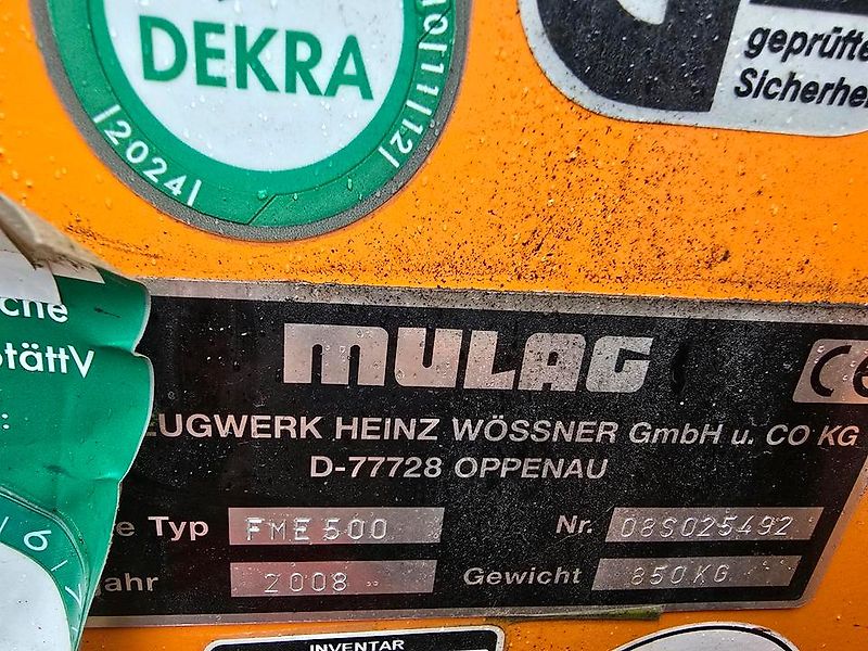 mulag FME 500 Böschungsmäher Böschungsmulcher FME für Unimog 405 UGE UGN U300 400 500 423 427 430 530 MHU MFK DUA UNA