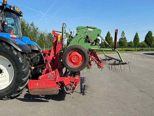 Lely Terra Rotorkopeg met Hassia DU 100 zaaimachine