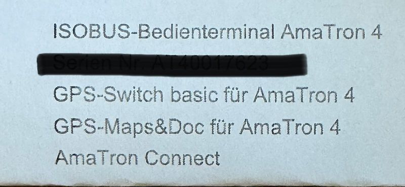 Amazone AmaTron 4 Bedienterminal mit div. Freischaltungen
