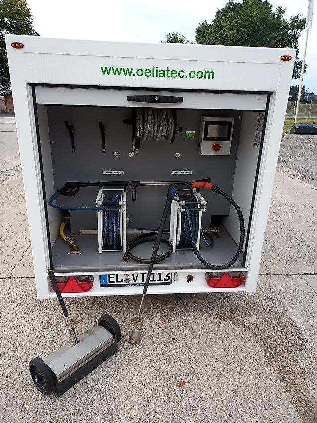 Oeliatec Belle Ile Unkrautvernichtungswagen mit Heißwasser