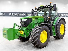 John Deere 6155R tractor, DirectDrive 50 km/h, TLS, cab susp., SF6000 AutoTarc, air brakes, front hitch, front PTO
