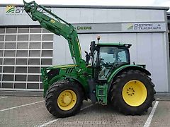 John Deere 6155R + 663R